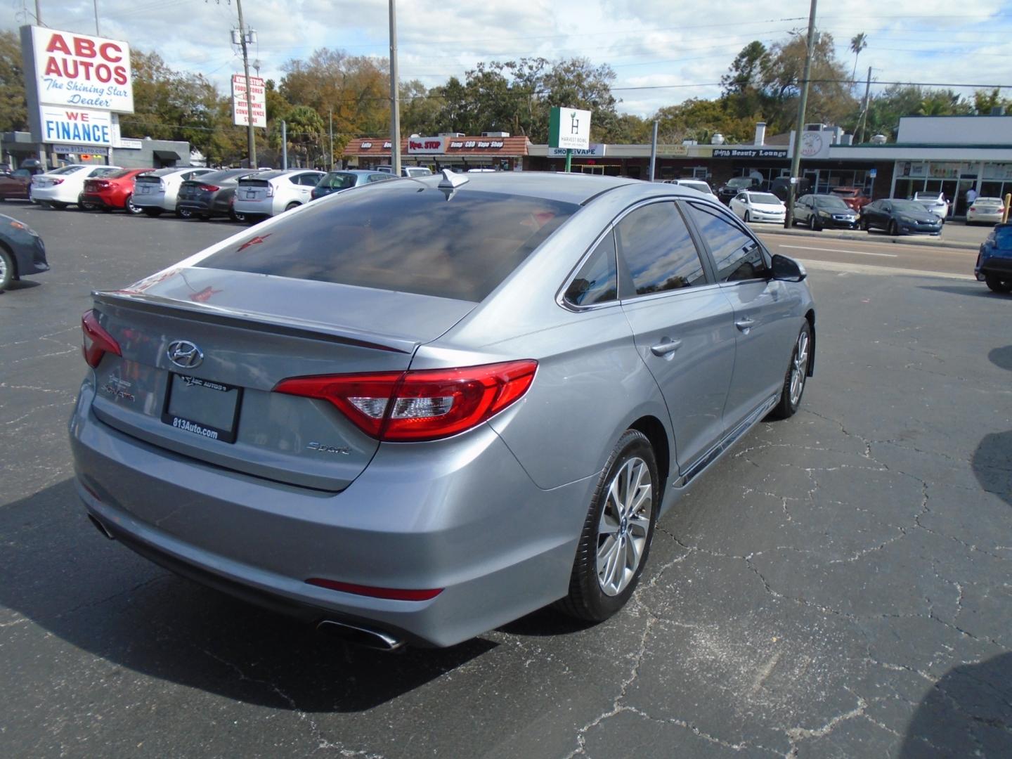 2016 Hyundai Sonata Sport (5NPE34AF1GH) with an 2.4L L4 DOHC 16V engine, 6A transmission, located at 6112 N Florida Avenue, Tampa, FL, 33604, (888) 521-5131, 27.954929, -82.459534 - Photo#4